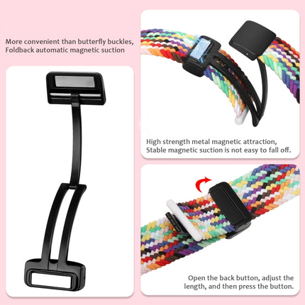 Nylon Woven Magnetic Fold Buckle Watch Band, For Apple Watch Series 6 40mm, For Apple Watch Series 6 44mm