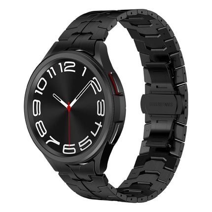 Lron Man Curved Connection Stainless Steel Watch Band, For Samsung Galaxy Watch6 Classic 43 / 47mm, For Samsung Galaxy Watch 6 40 / 44mm, For Samsung Galaxy Watch 5 40 / 44mm, For Samsung Galaxy Watch 5 Pro, For Samsung Galaxy Watch 4 40 / 44mm        ... - DealBuddy