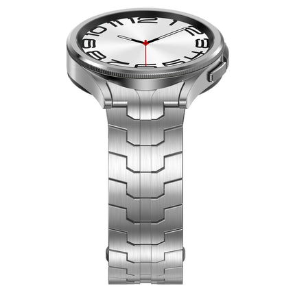 Lron Man Curved Connection Stainless Steel Watch Band, For Samsung Galaxy Watch6 Classic 43 / 47mm, For Samsung Galaxy Watch 6 40 / 44mm, For Samsung Galaxy Watch 5 40 / 44mm, For Samsung Galaxy Watch 5 Pro, For Samsung Galaxy Watch 4 40 / 44mm        ... - DealBuddy