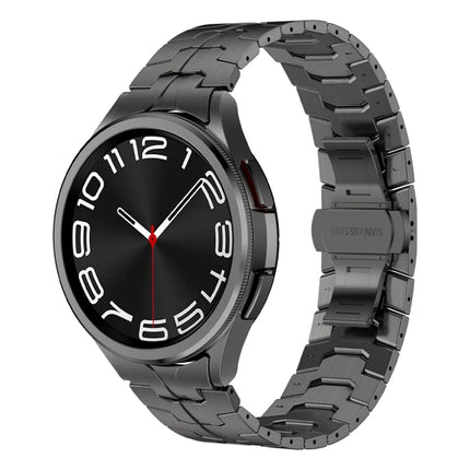 Lron Man Curved Connection Stainless Steel Watch Band, For Samsung Galaxy Watch6 Classic 43 / 47mm, For Samsung Galaxy Watch 6 40 / 44mm, For Samsung Galaxy Watch 5 40 / 44mm, For Samsung Galaxy Watch 5 Pro, For Samsung Galaxy Watch 4 40 / 44mm        ... - DealBuddy