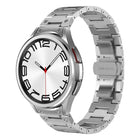 Dual Circle Curved Connection Stainless Steel Watch Band
