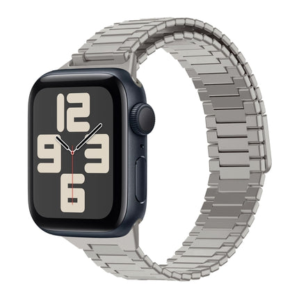 Bamboo Magnetic Stainless Steel Metal Watch Strap, For Apple Watch SE 2023 44mm, For Apple Watch SE 2023 40mm, For Apple Watch Ultra 2 49mm, For Apple Watch Series 9 45mm, For Apple Watch Series 9 41mm, For Apple Watch Ultra 49mm - DealBuddy