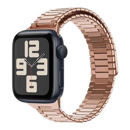 Bamboo Magnetic Stainless Steel Metal Watch Strap, For Apple Watch SE 2023 44mm, For Apple Watch SE 2023 40mm, For Apple Watch Ultra 2 49mm, For Apple Watch Series 9 45mm, For Apple Watch Series 9 41mm, For Apple Watch Ultra 49mm - DealBuddy