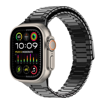 Bamboo Magnetic Stainless Steel Metal Watch Strap, For Apple Watch SE 2023 44mm, For Apple Watch SE 2023 40mm, For Apple Watch Ultra 2 49mm, For Apple Watch Series 9 45mm, For Apple Watch Series 9 41mm, For Apple Watch Ultra 49mm - DealBuddy