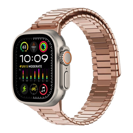 Bamboo Magnetic Stainless Steel Metal Watch Strap, For Apple Watch SE 2023 44mm, For Apple Watch SE 2023 40mm, For Apple Watch Ultra 2 49mm, For Apple Watch Series 9 45mm, For Apple Watch Series 9 41mm, For Apple Watch Ultra 49mm - DealBuddy