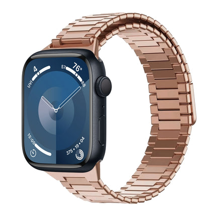 Bamboo Magnetic Stainless Steel Metal Watch Strap, For Apple Watch SE 2023 44mm, For Apple Watch SE 2023 40mm, For Apple Watch Ultra 2 49mm, For Apple Watch Series 9 45mm, For Apple Watch Series 9 41mm, For Apple Watch Ultra 49mm - DealBuddy