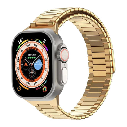 Bamboo Magnetic Stainless Steel Metal Watch Strap, For Apple Watch SE 2023 44mm, For Apple Watch SE 2023 40mm, For Apple Watch Ultra 2 49mm, For Apple Watch Series 9 45mm, For Apple Watch Series 9 41mm, For Apple Watch Ultra 49mm - DealBuddy