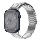 Bamboo Magnetic Stainless Steel Metal Watch Strap, For Apple Watch Series 8 41mm, For Apple Watch Series 8 45mm, For Apple Watch SE 2022 40mm, For Apple Watch SE 2022 44mm, For Apple Watch Series 7 41mm, For Apple Watch Series 7 45mm - DealBuddy