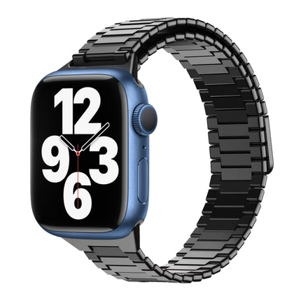 Bamboo Magnetic Stainless Steel Metal Watch Strap, For Apple Watch Series 8 41mm, For Apple Watch Series 8 45mm, For Apple Watch SE 2022 40mm, For Apple Watch SE 2022 44mm, For Apple Watch Series 7 41mm, For Apple Watch Series 7 45mm - DealBuddy