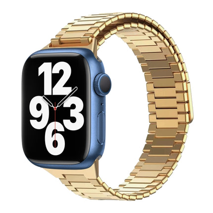 Bamboo Magnetic Stainless Steel Metal Watch Strap, For Apple Watch Series 8 41mm, For Apple Watch Series 8 45mm, For Apple Watch SE 2022 40mm, For Apple Watch SE 2022 44mm, For Apple Watch Series 7 41mm, For Apple Watch Series 7 45mm - DealBuddy