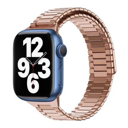 Bamboo Magnetic Stainless Steel Metal Watch Strap, For Apple Watch Series 8 41mm, For Apple Watch Series 8 45mm, For Apple Watch SE 2022 40mm, For Apple Watch SE 2022 44mm, For Apple Watch Series 7 41mm, For Apple Watch Series 7 45mm - DealBuddy