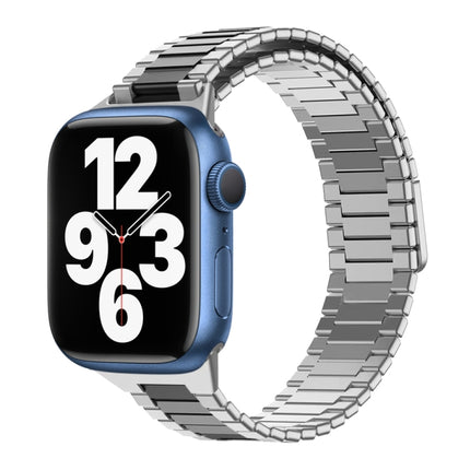 Bamboo Magnetic Stainless Steel Metal Watch Strap, For Apple Watch Series 8 41mm, For Apple Watch Series 8 45mm, For Apple Watch SE 2022 40mm, For Apple Watch SE 2022 44mm, For Apple Watch Series 7 41mm, For Apple Watch Series 7 45mm - DealBuddy