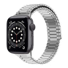 Bamboo Magnetic Stainless Steel Metal Watch Strap, For Apple Watch Series 6 40mm, For Apple Watch Series 6 44mm, For Apple Watch Series 5 44mm, For Apple Watch Series 5 40mm, For Apple Watch Series 4 44mm, For Apple Watch Series 4 40mm - DealBuddy