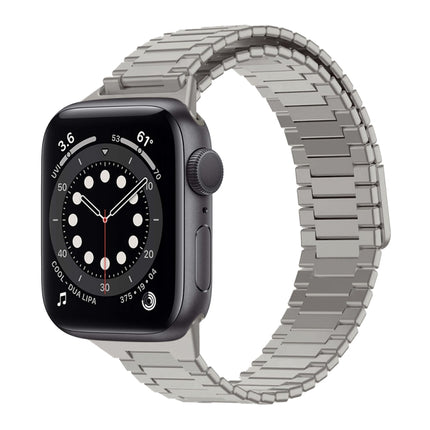 Bamboo Magnetic Stainless Steel Metal Watch Strap, For Apple Watch Series 6 40mm, For Apple Watch Series 6 44mm, For Apple Watch Series 5 44mm, For Apple Watch Series 5 40mm, For Apple Watch Series 4 44mm, For Apple Watch Series 4 40mm - DealBuddy