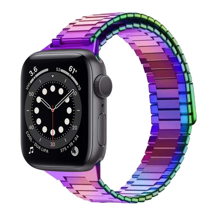 Bamboo Magnetic Stainless Steel Metal Watch Strap, For Apple Watch Series 6 40mm, For Apple Watch Series 6 44mm, For Apple Watch Series 5 44mm, For Apple Watch Series 5 40mm, For Apple Watch Series 4 44mm, For Apple Watch Series 4 40mm - DealBuddy