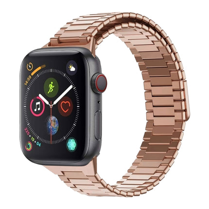 Bamboo Magnetic Stainless Steel Metal Watch Strap, For Apple Watch Series 6 40mm, For Apple Watch Series 6 44mm, For Apple Watch Series 5 44mm, For Apple Watch Series 5 40mm, For Apple Watch Series 4 44mm, For Apple Watch Series 4 40mm - DealBuddy