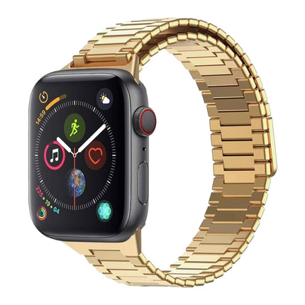 Bamboo Magnetic Stainless Steel Metal Watch Strap, For Apple Watch Series 6 40mm, For Apple Watch Series 6 44mm, For Apple Watch Series 5 44mm, For Apple Watch Series 5 40mm, For Apple Watch Series 4 44mm, For Apple Watch Series 4 40mm - DealBuddy