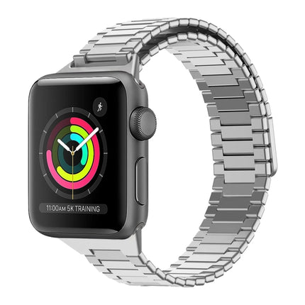 Bamboo Magnetic Stainless Steel Metal Watch Strap, For Apple Watch Series 3 38mm, For Apple Watch Series 3 42mm - DealBuddy