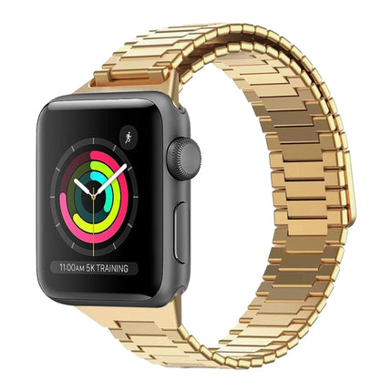 Bamboo Magnetic Stainless Steel Metal Watch Strap, For Apple Watch Series 3 38mm, For Apple Watch Series 3 42mm - DealBuddy