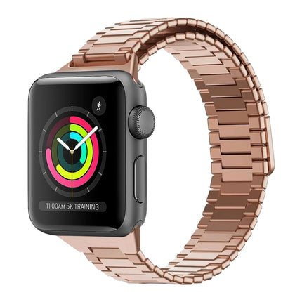 Bamboo Magnetic Stainless Steel Metal Watch Strap, For Apple Watch Series 3 38mm, For Apple Watch Series 3 42mm - DealBuddy
