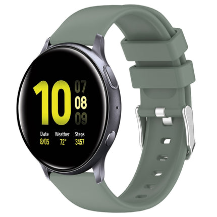 20mm Smooth Solid Color Silicone Watch Band