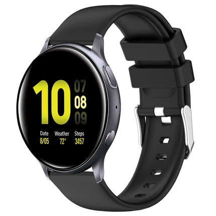 20mm Smooth Solid Color Silicone Watch Band