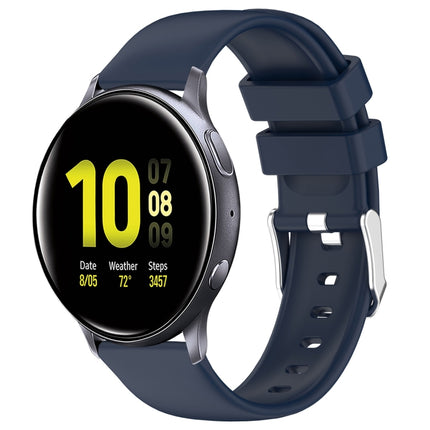20mm Smooth Solid Color Silicone Watch Band