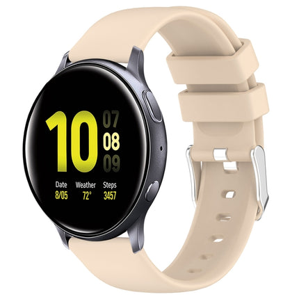 20mm Smooth Solid Color Silicone Watch Band