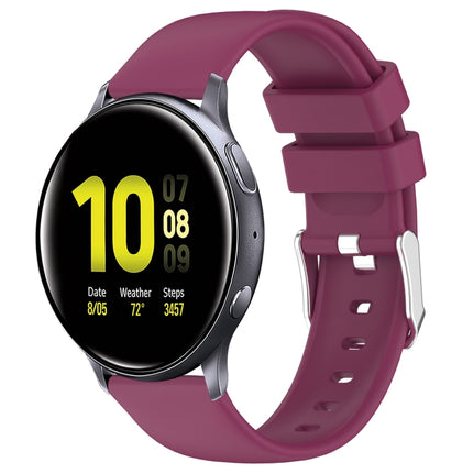 20mm Smooth Solid Color Silicone Watch Band, For Samsung  Galaxy Watch 4 Classic 42mm, For Samsung Galaxy Watch Active 2 44mm, For Samsung Galaxy Watch Active 2 40mm, For Samsung Galaxy Watch 42mm - DealBuddy