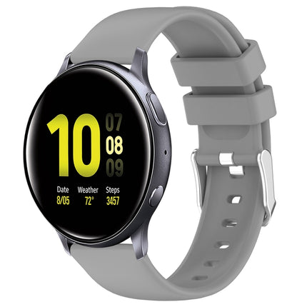 20mm Smooth Solid Color Silicone Watch Band