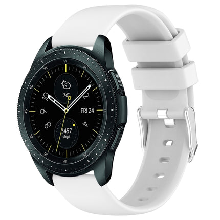 20mm Smooth Solid Color Silicone Watch Band