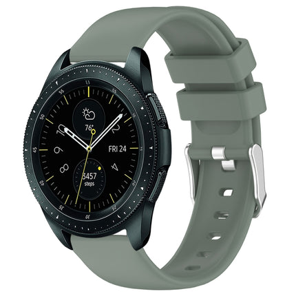 20mm Smooth Solid Color Silicone Watch Band