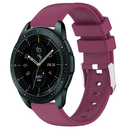 20mm Smooth Solid Color Silicone Watch Band