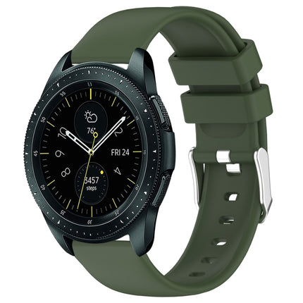 20mm Smooth Solid Color Silicone Watch Band