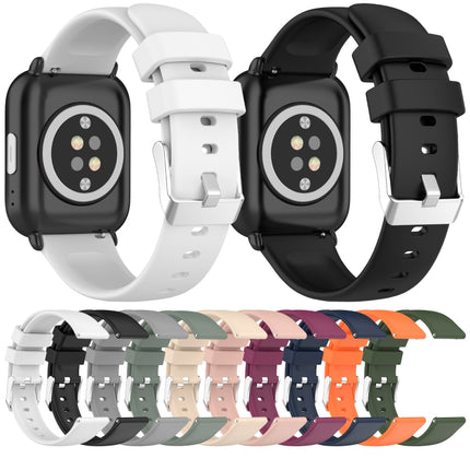 20mm Smooth Solid Color Silicone Watch Band