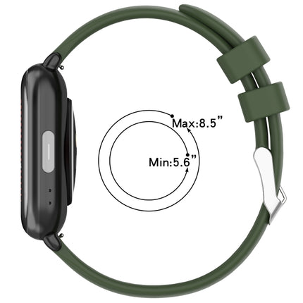 20mm Smooth Solid Color Silicone Watch Band