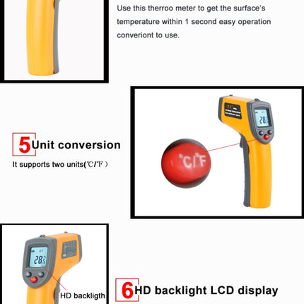 Digital Laser Infrared Temperature Sensor Controller GM320 Handheld Thermometer - DealBuddy