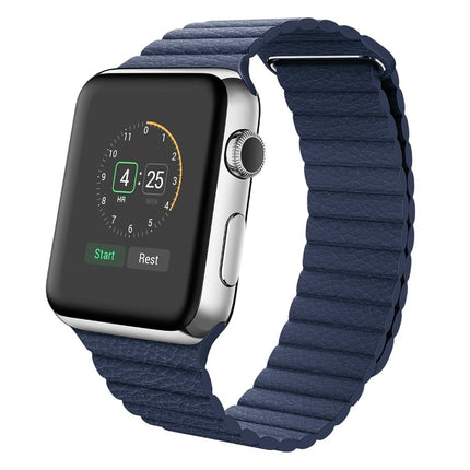 Universal Leather Magnetic Band For Apple iWatch1 2 3 4  38mm/40mm