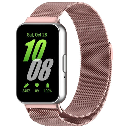 For Samsung Galaxy Fit 3 Milanese Metal Steel Mesh Watch Band, Silver, Black, Gray, Pink, Starlight, Gold, Rose Gold - DealBuddy