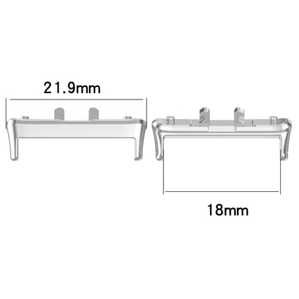 For Samsung Galaxy Fit 3 SM-R390 1 Pair Metal Watch Band Connector, Silver, Black, Gold, Rose Gold - DealBuddy
