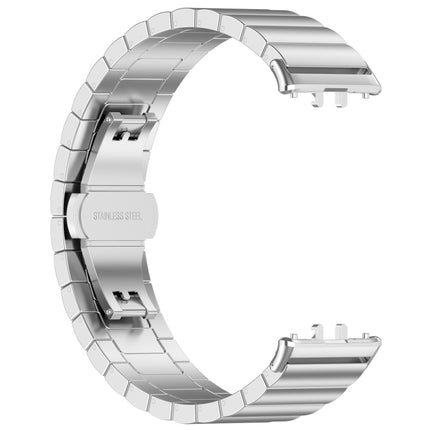 For Samsung Galaxy Fit 3 SM-R390 One Bead Stainless Steel Metal Watch Band, Silver, Black, Gold, Rose Gold - DealBuddy