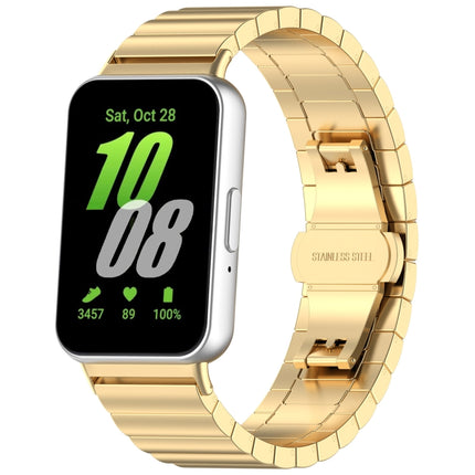 For Samsung Galaxy Fit 3 SM-R390 One Bead Stainless Steel Metal Watch Band