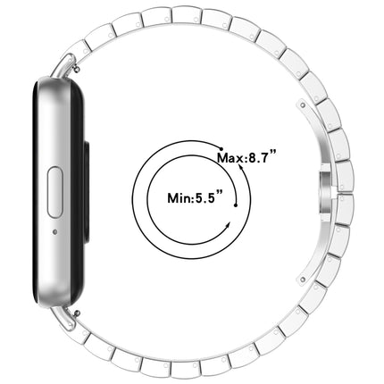 For Samsung Galaxy Fit 3 SM-R390 One Bead Stainless Steel Metal Watch Band, Silver, Black, Gold, Rose Gold - DealBuddy
