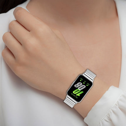 For Samsung Galaxy Fit 3 SM-R390 One Bead Stainless Steel Metal Watch Band