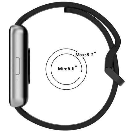 For Samsung Galaxy Fit 3 SM-R390 Solid Color Buckle Silicone Watch Band