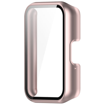 For Samsung Galaxy Fit 3 SM-R390 PC + Tempered Glass Film Integrated Watch Protective Case, Pink, Silver, Midnight Blue, Green, Black, Sakura Pink, Ink Blue, Pine Green, Ivory White, Transparent, Bright Black - DealBuddy