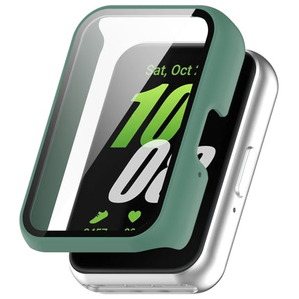 For Samsung Galaxy Fit 3 SM-R390 PC + Tempered Glass Film Integrated Watch Protective Case, Pink, Silver, Midnight Blue, Green, Black, Sakura Pink, Ink Blue, Pine Green, Ivory White, Transparent, Bright Black - DealBuddy