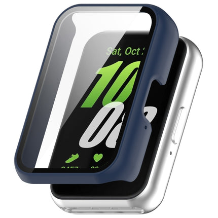 For Samsung Galaxy Fit 3 SM-R390 PC + Tempered Glass Film Integrated Watch Protective Case, Pink, Silver, Midnight Blue, Green, Black, Sakura Pink, Ink Blue, Pine Green, Ivory White, Transparent, Bright Black - DealBuddy