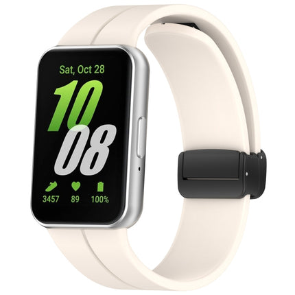 For Samsung Galaxy Fit 3 SM-R390 Magnetic Folding Buckle Silicone Watch Band
