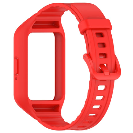 For Samsung Galaxy Fit 3 Integrated TPU Watch Band, Red, Black, White, Orange, Beige, Pink, Cyan, Sky Blue, Dark Green, Dark Blue, Green, Purple - DealBuddy